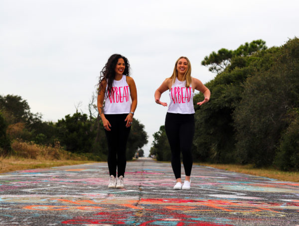 White "Upbeat" Unisex Tank Top - Image 3